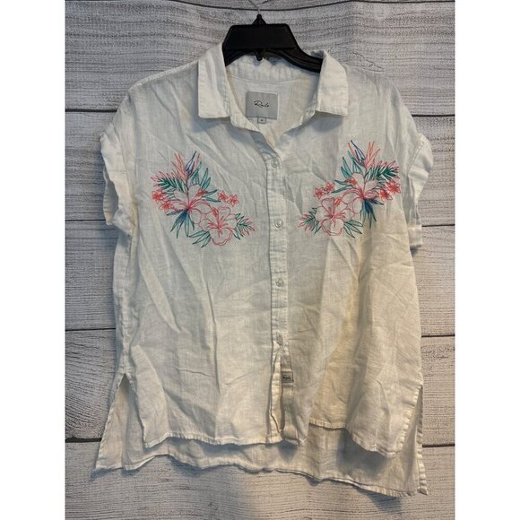 Rails Floral Whitney Floral Embroidered Shirt Size M - Picture 1 of 4